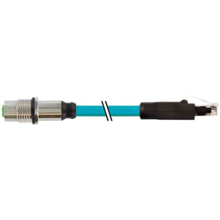 Murrelektronik Mini (7/8) 5 pole, Female 90 Degree w/ cbl, PUR 5x1.5 (5x16AWG) bk UL/CSA 3m 7700-48851-S4W1000